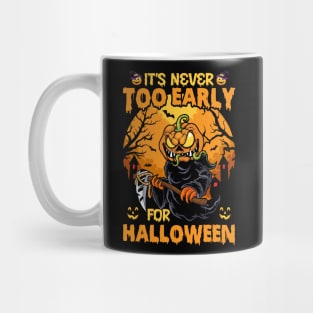 Funny Skull It’s Never Too Early For Halloween Mug